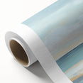 Minimalist Abstract Wall Art – Aqua and Sand Coastal Canvas