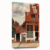 Baroque Cityscape Wall Art - Rustic Brick Architecture in Sunlight