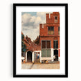 Baroque Cityscape Wall Art - Rustic Brick Architecture in Sunlight