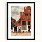 Baroque Cityscape Wall Art - Rustic Brick Architecture in Sunlight