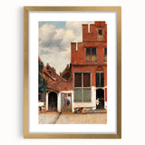 Baroque Cityscape Wall Art - Rustic Brick Architecture in Sunlight