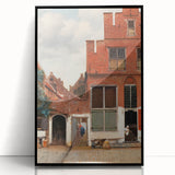 Baroque Cityscape Wall Art - Rustic Brick Architecture in Sunlight