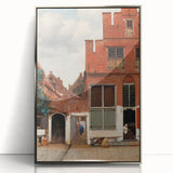 Baroque Cityscape Wall Art - Rustic Brick Architecture in Sunlight