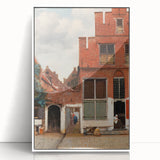 Baroque Cityscape Wall Art - Rustic Brick Architecture in Sunlight