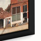 Baroque Cityscape Wall Art - Rustic Brick Architecture in Sunlight