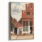 Baroque Cityscape Wall Art - Rustic Brick Architecture in Sunlight
