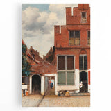 Baroque Cityscape Wall Art - Rustic Brick Architecture in Sunlight