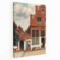 Baroque Cityscape Wall Art - Rustic Brick Architecture in Sunlight