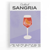 Black and white stretched canvas featuring a minimalist coffee cup design, ideal for kitchen wall art.