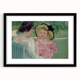 Impressionist Family Portrait - In the Garden by Mary Cassatt Print