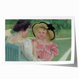 Impressionist Family Portrait - In the Garden by Mary Cassatt Print