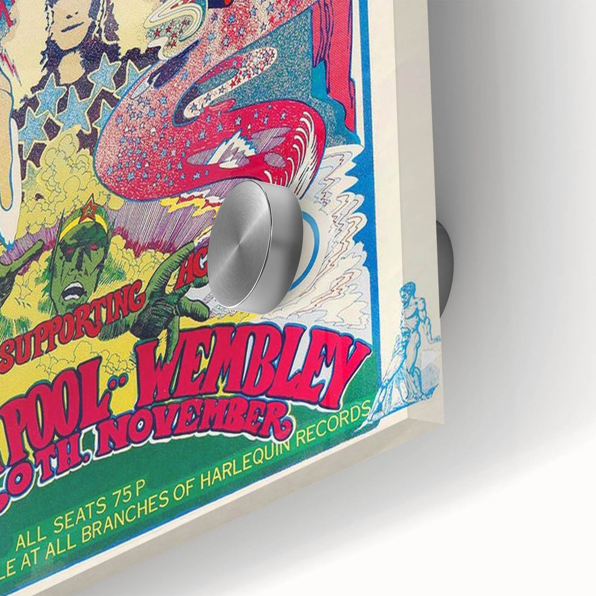 Led Zeppelin Electric Magic Poster | 1970s Concert Wall Art