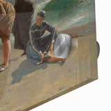 Realism Art Print - Beach Scene by Winslow Homer, Coastal Painting