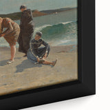 Realism Art Print - Beach Scene by Winslow Homer, Coastal Painting