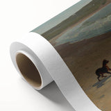 Realism Art Print - Beach Scene by Winslow Homer, Coastal Painting