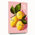 Playful Lemon Girls Room Wall Art – Kids Room Art Print