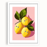 Playful Lemon Girls Room Wall Art – Kids Room Art Print