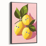 Playful Lemon Girls Room Wall Art – Kids Room Art Print