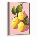 Playful Lemon Girls Room Wall Art – Kids Room Art Print