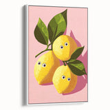 Playful Lemon Girls Room Wall Art – Kids Room Art Print