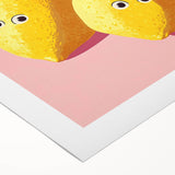 Playful Lemon Girls Room Wall Art – Kids Room Art Print