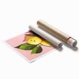 Playful Lemon Girls Room Wall Art – Kids Room Art Print