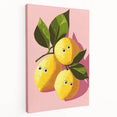 Playful Lemon Girls Room Wall Art – Kids Room Art Print