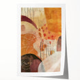 Extra large rolled print featuring a detailed floral design in warm autumn tones, ideal for art wall dining room.