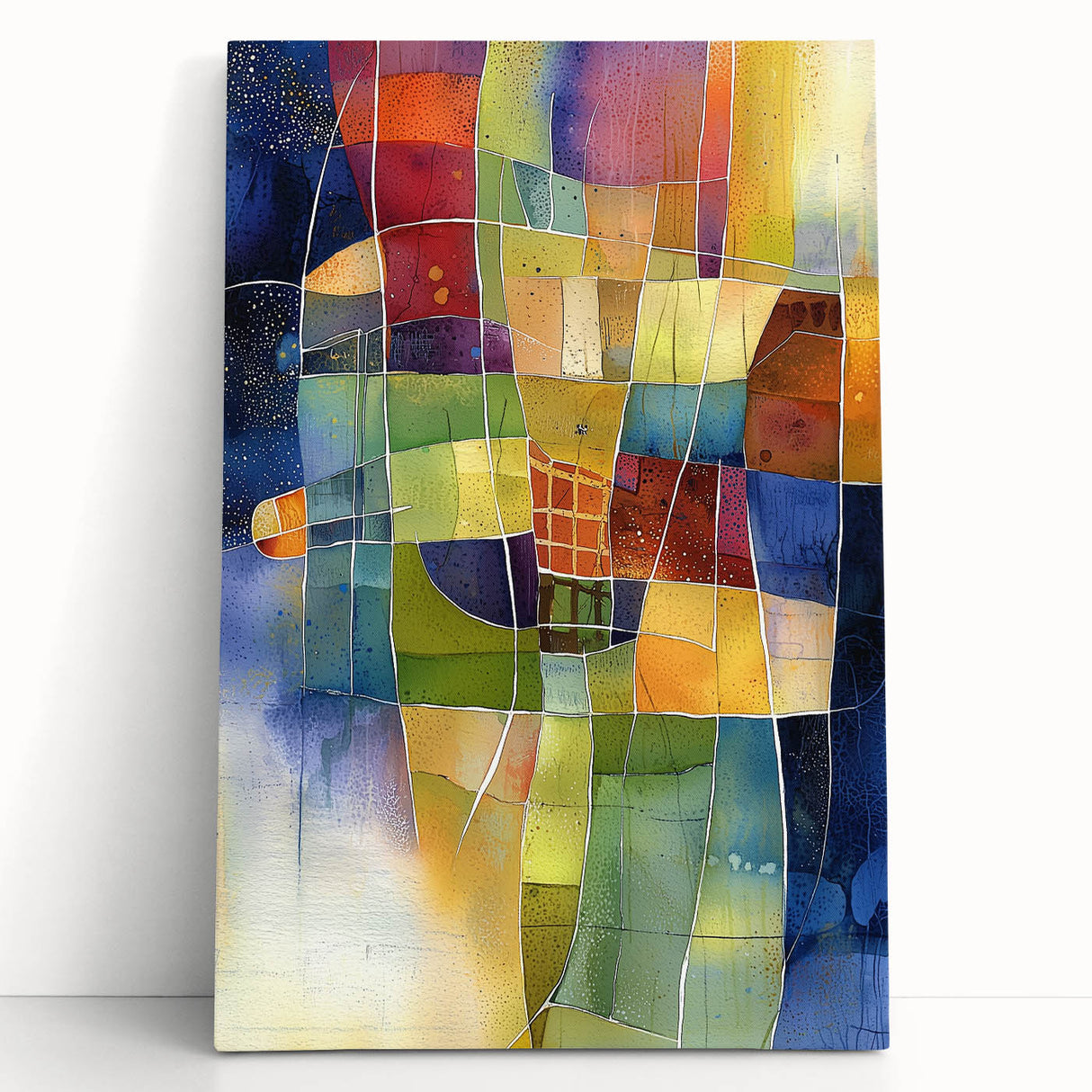 Vibrant Abstract Living Room Wall Art – Modern Canvas & Prints