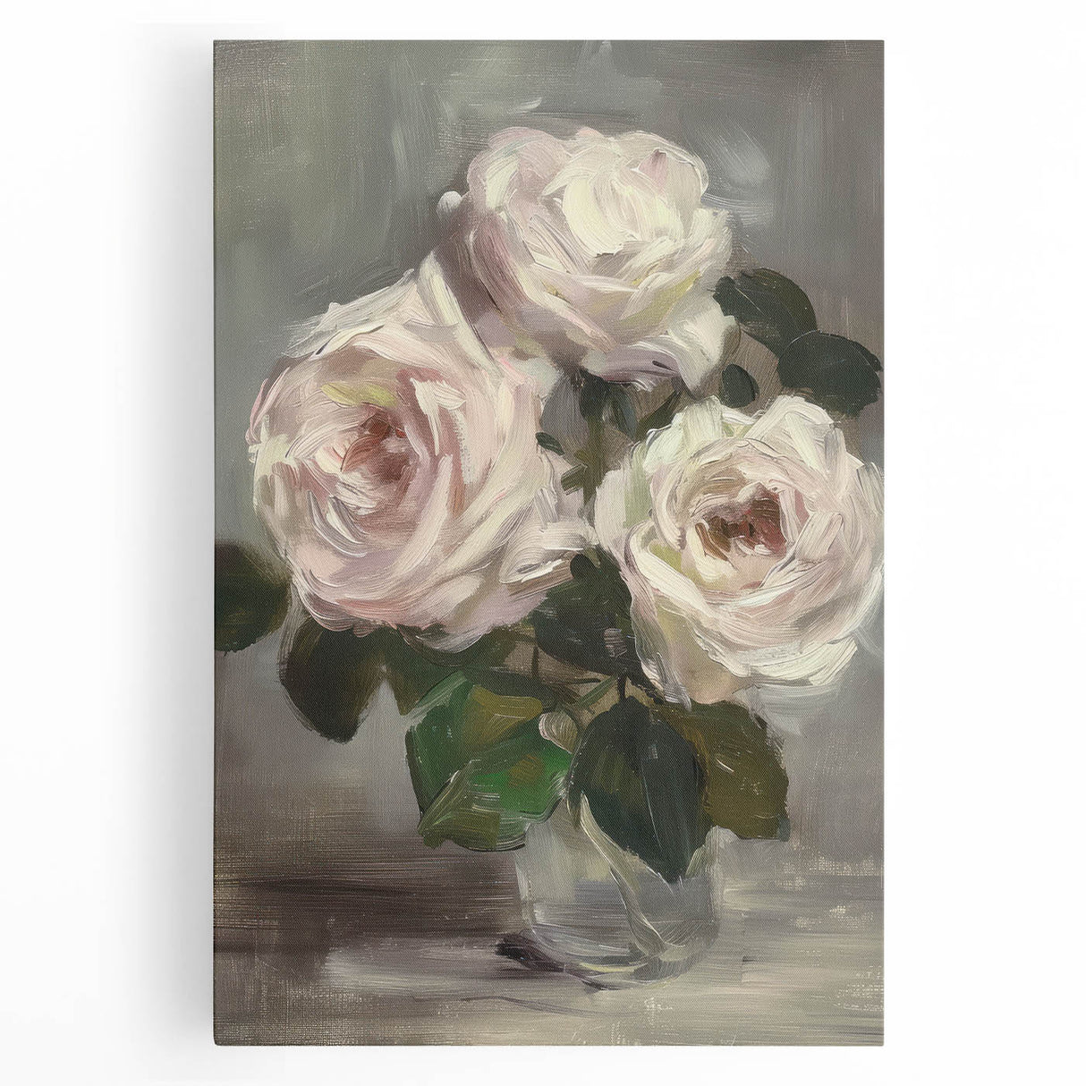 Vibrant abstract floral design on stretched canvas, showcasing bold colors and intricate patterns, perfect for modern home decor or art enthusiasts.