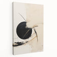 Abstract minimalist wall art on stretched canvas, showcasing soft pastel colors and geometric shapes, perfect for modern home decor and aesthetic enhancement.