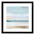 Large Abstract Wall Art – Soft Coastal Horizon Canvas Print