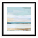 Large Abstract Wall Art – Soft Coastal Horizon Canvas Print