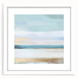 Large Abstract Wall Art – Soft Coastal Horizon Canvas Print
