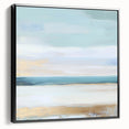 Large Abstract Wall Art – Soft Coastal Horizon Canvas Print