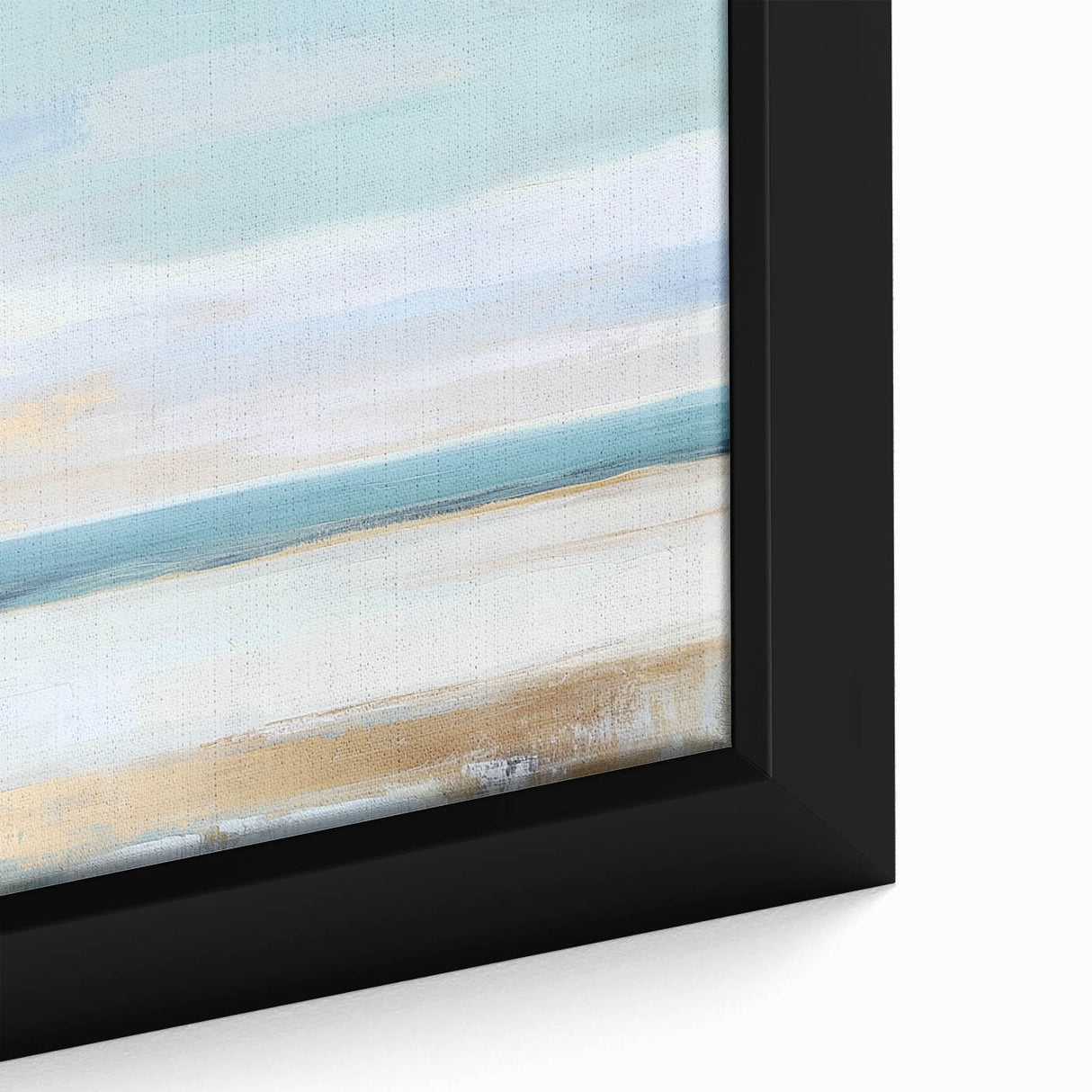 Large Abstract Wall Art – Soft Coastal Horizon Canvas Print