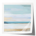 Large Abstract Wall Art – Soft Coastal Horizon Canvas Print