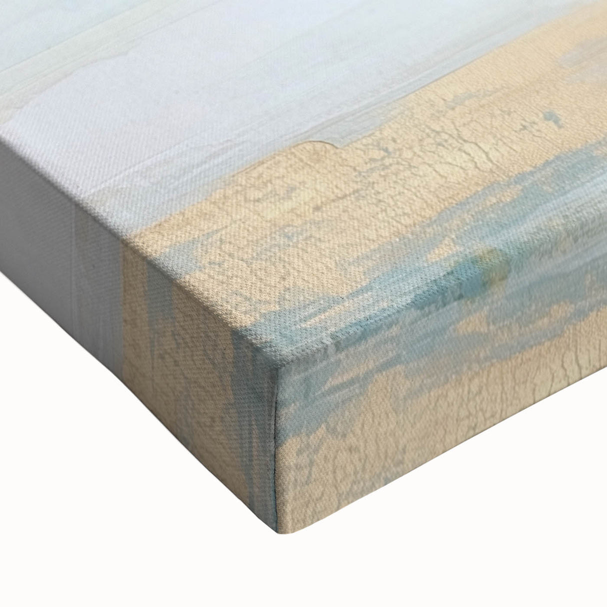 Large Abstract Wall Art – Soft Coastal Horizon Canvas Print