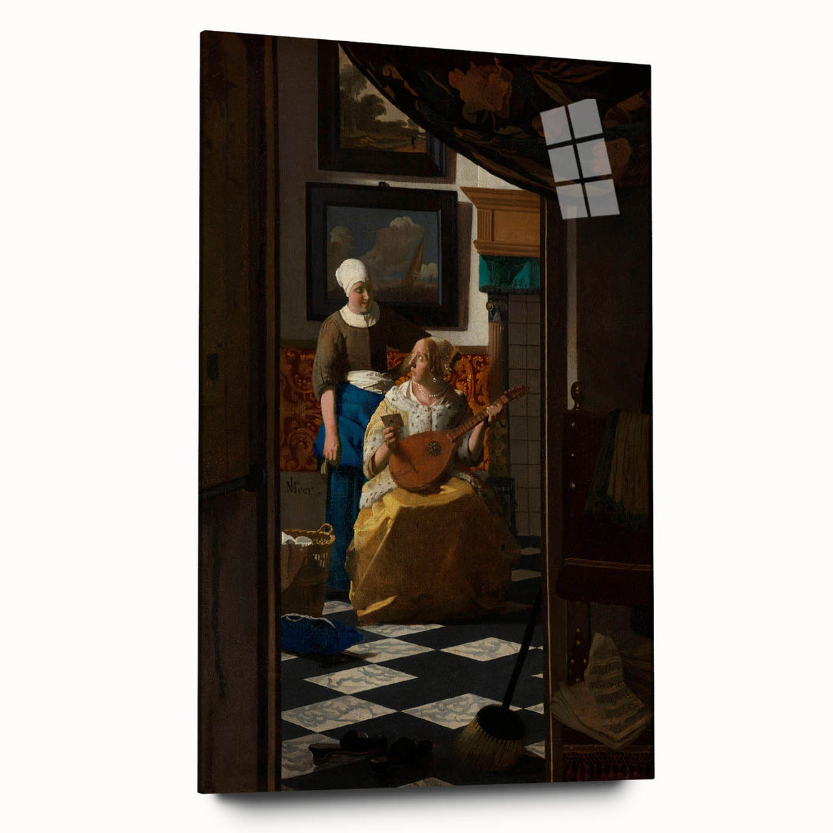 Baroque Musical Scene Wall Art - Elegant Indoor Composition