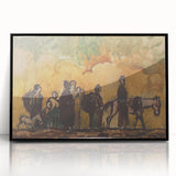 Expressionism Wall Art - Refugees with Horses by Cyprián Majerník