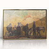 Expressionism Wall Art - Refugees with Horses by Cyprián Majerník