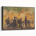 Expressionism Wall Art - Refugees with Horses by Cyprián Majerník