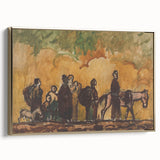 Expressionism Wall Art - Refugees with Horses by Cyprián Majerník