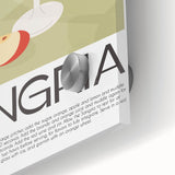 Large abstract wall art in mid-century modernist style, featuring vibrant colors on acrylic glass.