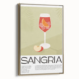 Landscape art painting featuring a colorful vintage poster design on black framed canvas, ideal for dining room decor.