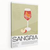 Large canvas print featuring assorted colorful fruits and beverages, suitable for kitchen wall art.