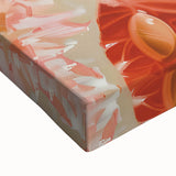 Large art featuring a black and white landscape painting of fruits on stretched canvas, suitable for bedroom wall decor.