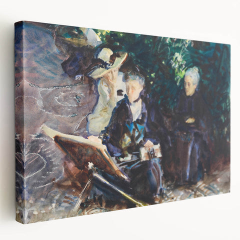 Impressionist Portrait - In the Generalife by John Singer Sargent Print