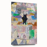 Abstract Star Wall Art - Playful and Textured Modern Expressionist Decor
