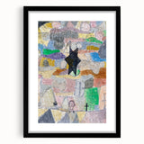 Abstract Star Wall Art - Playful and Textured Modern Expressionist Decor